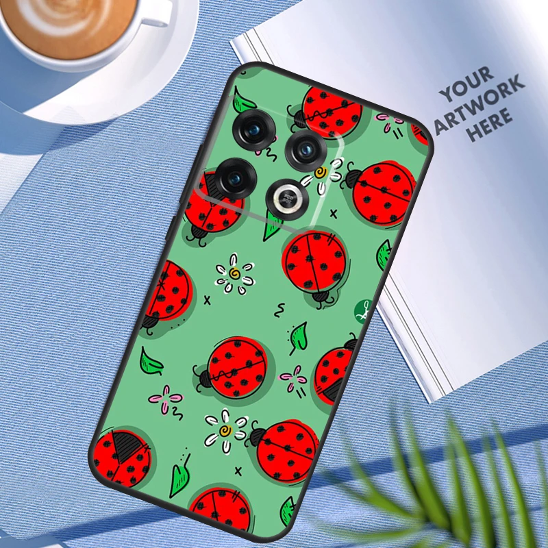 Ladybug Beetle Case For OnePlus 11 12 9 10 Pro 10R 9R 8T 10T 12R Nord N10 N20 N30 2T CE4 CE 2 3 Lite Cover