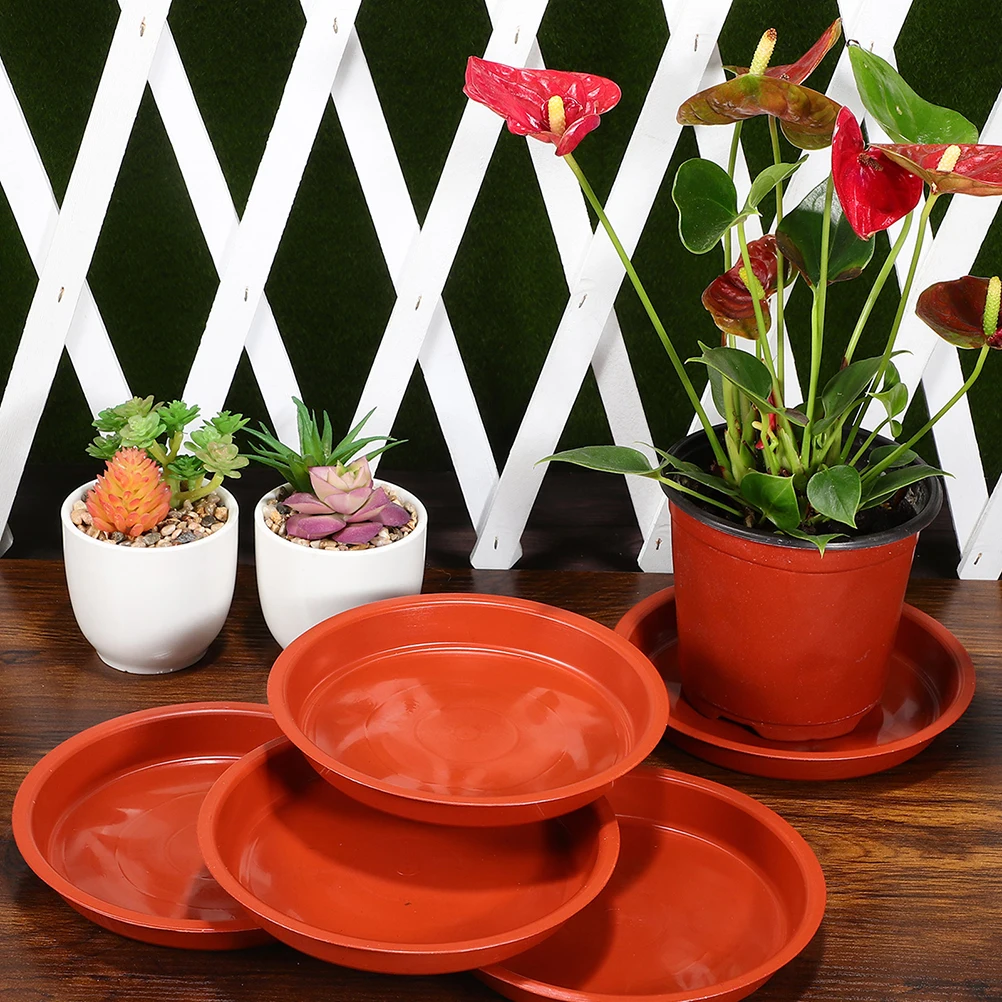 

10Pcs Plant Tray Round Plastic Planter Saucer Tray Flower Pot Base Water Catcher for Indoor Plants Gardening Accessory