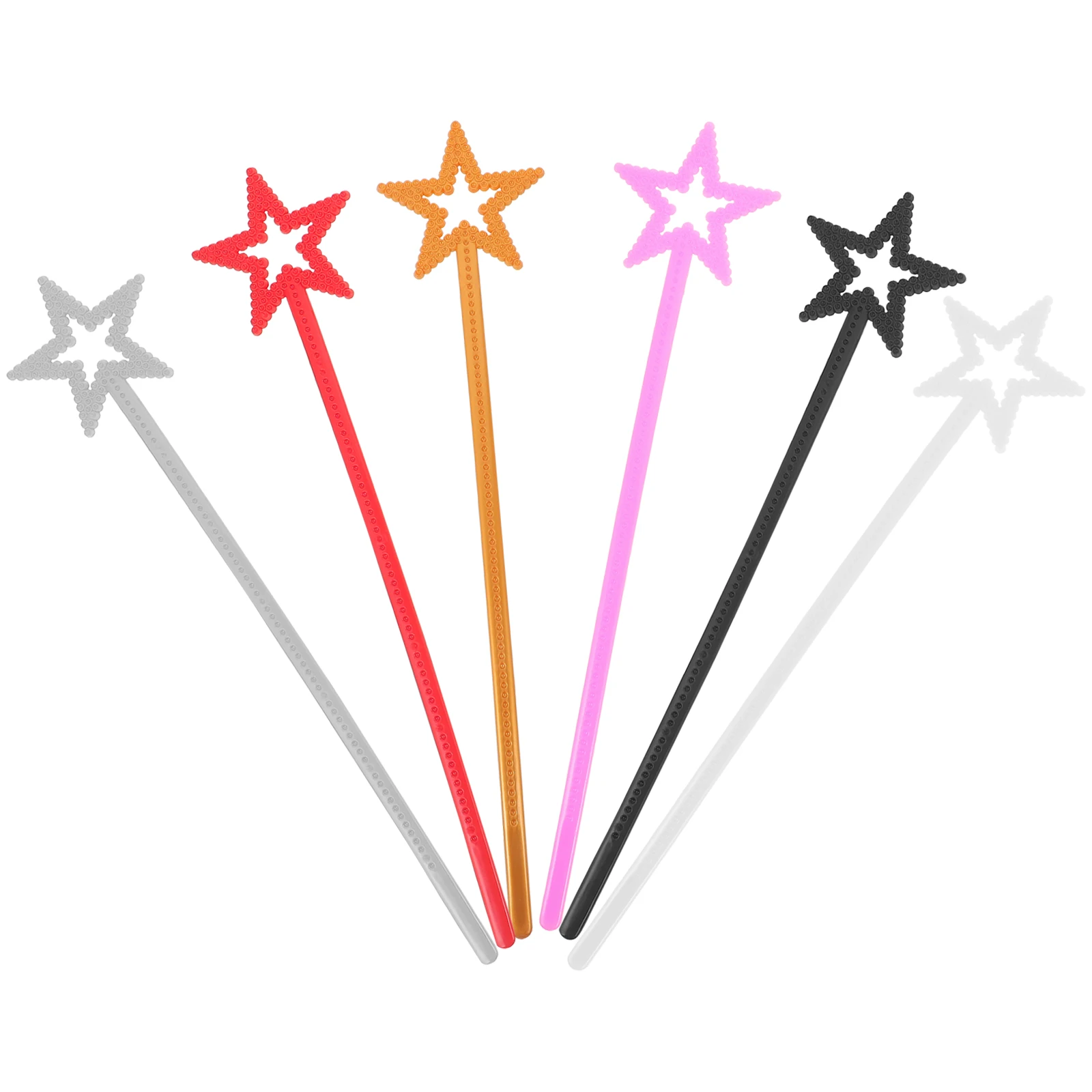 

6 Pcs Star Stick Princess Wand Craft Girls Fairy Sticks Cheer Props Party Wands Cosplay Baby
