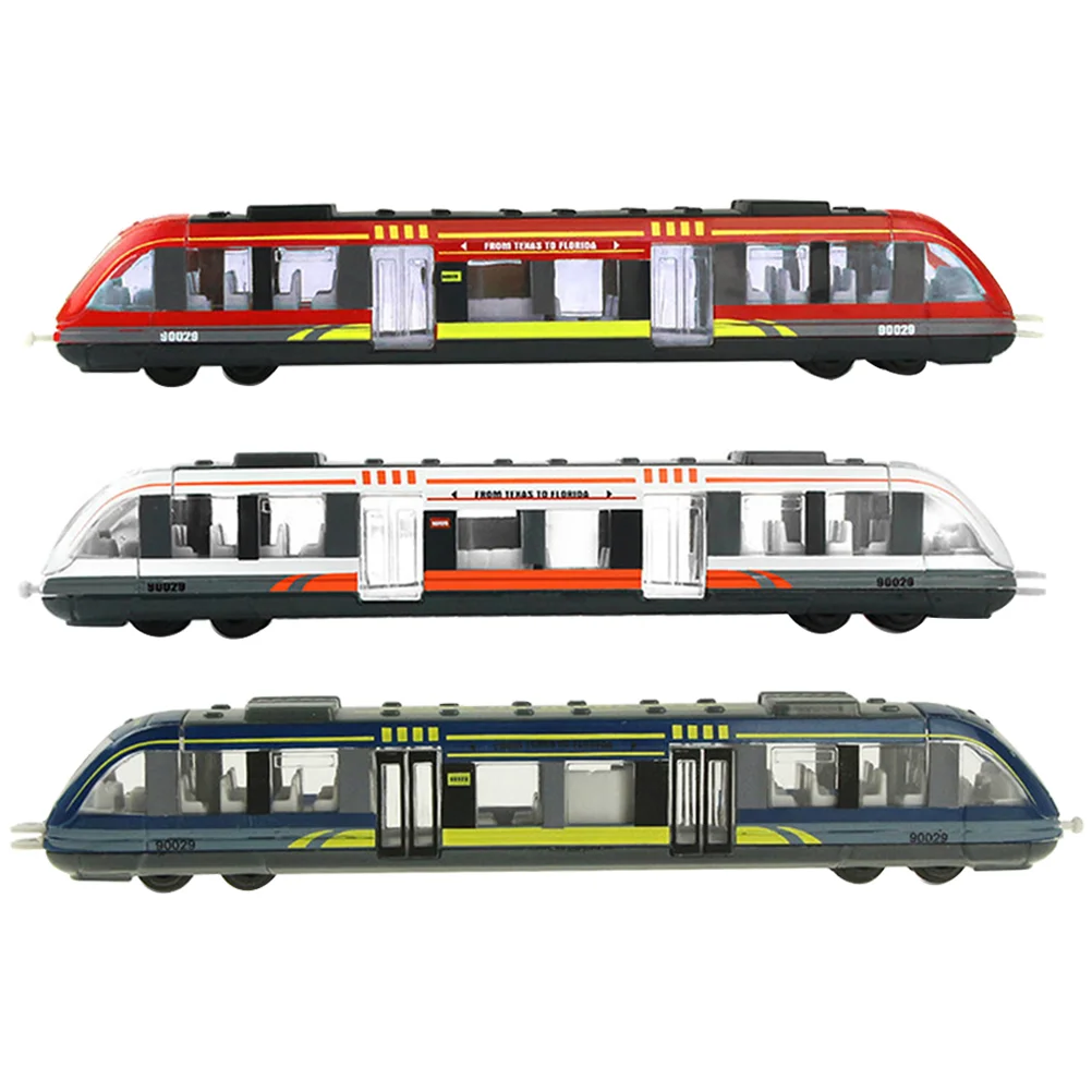 

3 Pcs Simulation Train for Boys Kids Toys Childrens Lovely Toddler Subway Toddlers