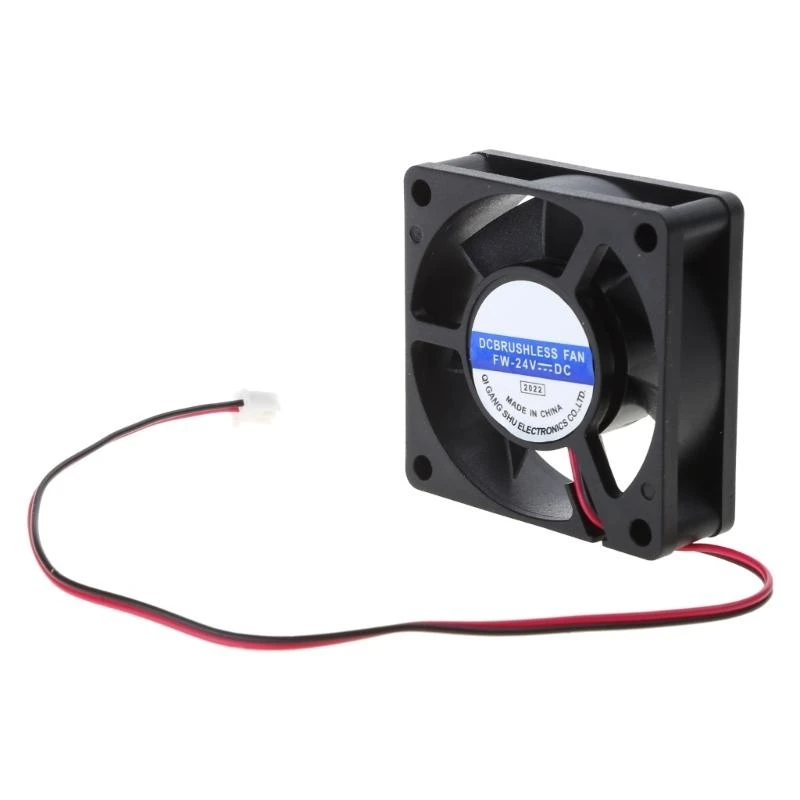 

652F Brushless 24V Coolig Fan for VORON 6020 Sleeve Bearing Quiet Bottom Cooler for 3D Printer Blower with 300mm Line
