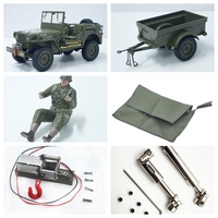JJRC C8815 Upgrade Parts Trailer Soldier Winch Canopy Metal CVD Original Accessories for C8815 RC Car Upgrade Accessories