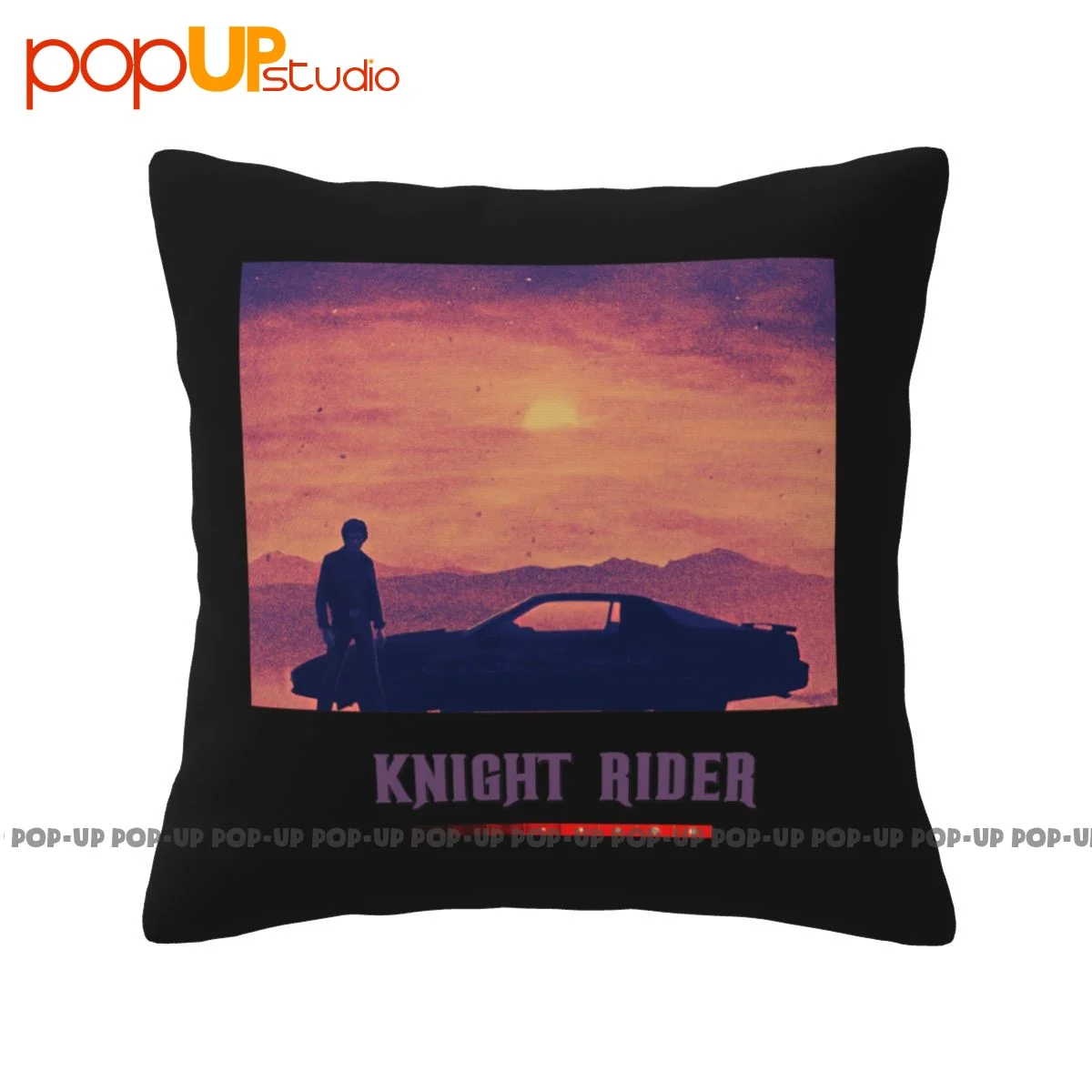 Luxury Knight Rider Kitt Hasselhoff 80S Tv Pillowcase Throw Pillow Cover Washable Customized Comfortable