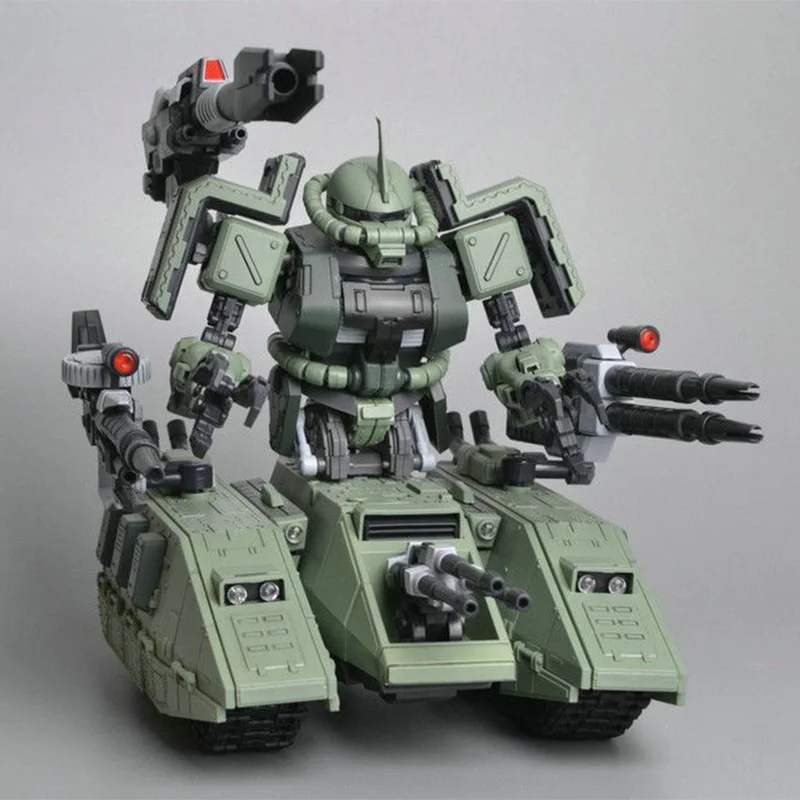 

Новая модель танка Zaku Mk 1:100 Mg Edition Green Zagu Tank MS-06V, сборная модель, фигурка, китайская версия, пластиковая модель робота, игрушка