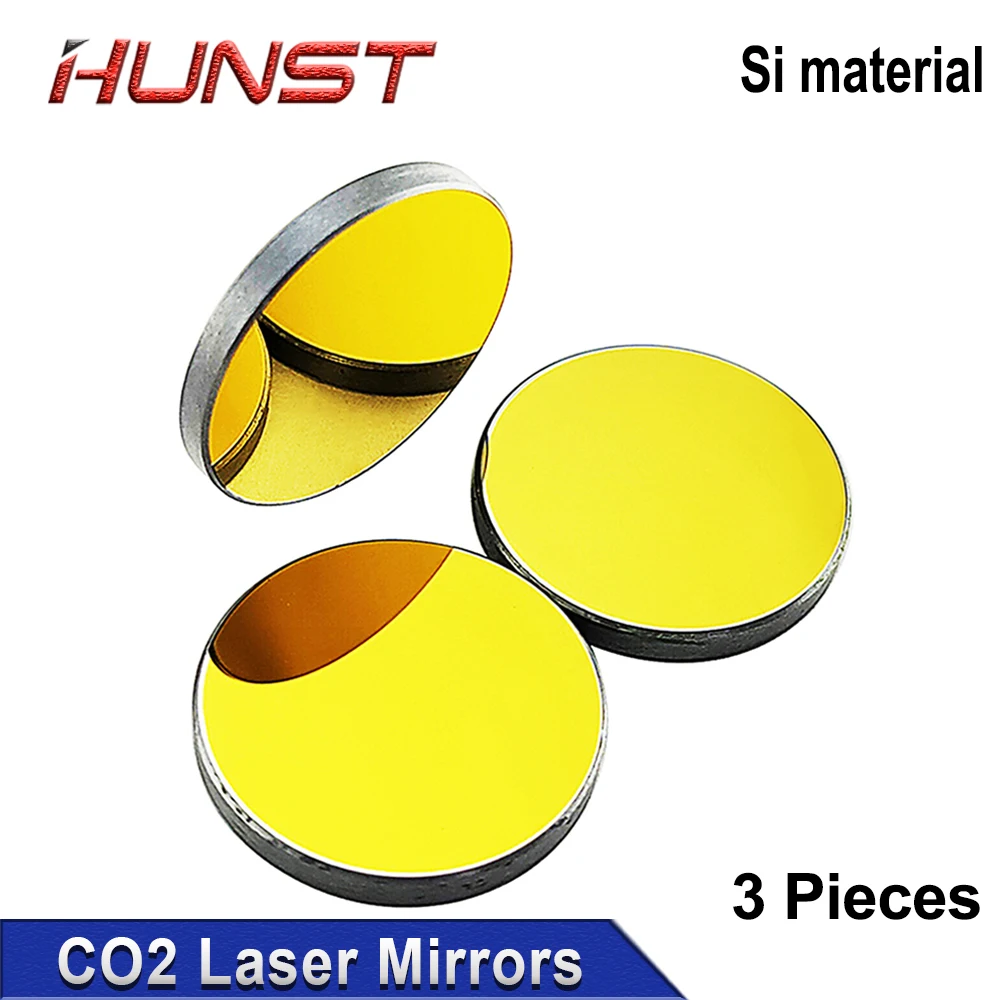 HUNST Co2 Laser Si Reflective Mirrors for Laser Engraver Gold-Plated Silicon Reflector Lenses Dia. 20 25 30mm image 4