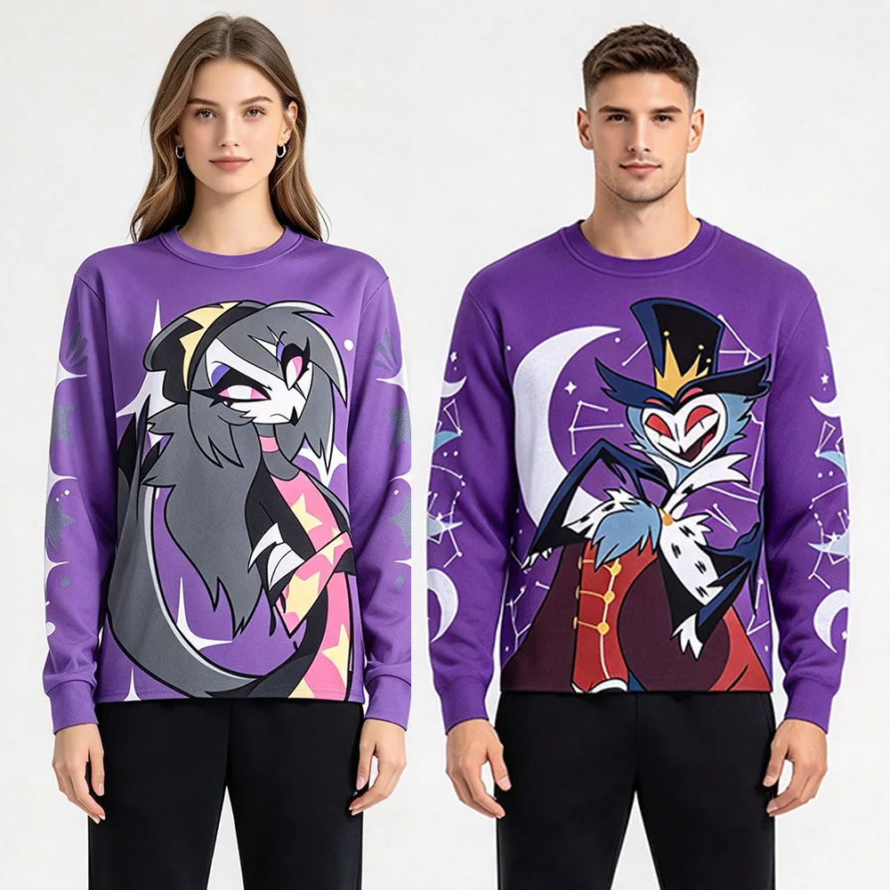 T-shirts à manches longues Helluva Boss Octavia Stolas, vêtements pour femmes et hommes, design d'anime, impression 3D intégrale, articles de merchandising, streetwear unisexe, sport, maille.