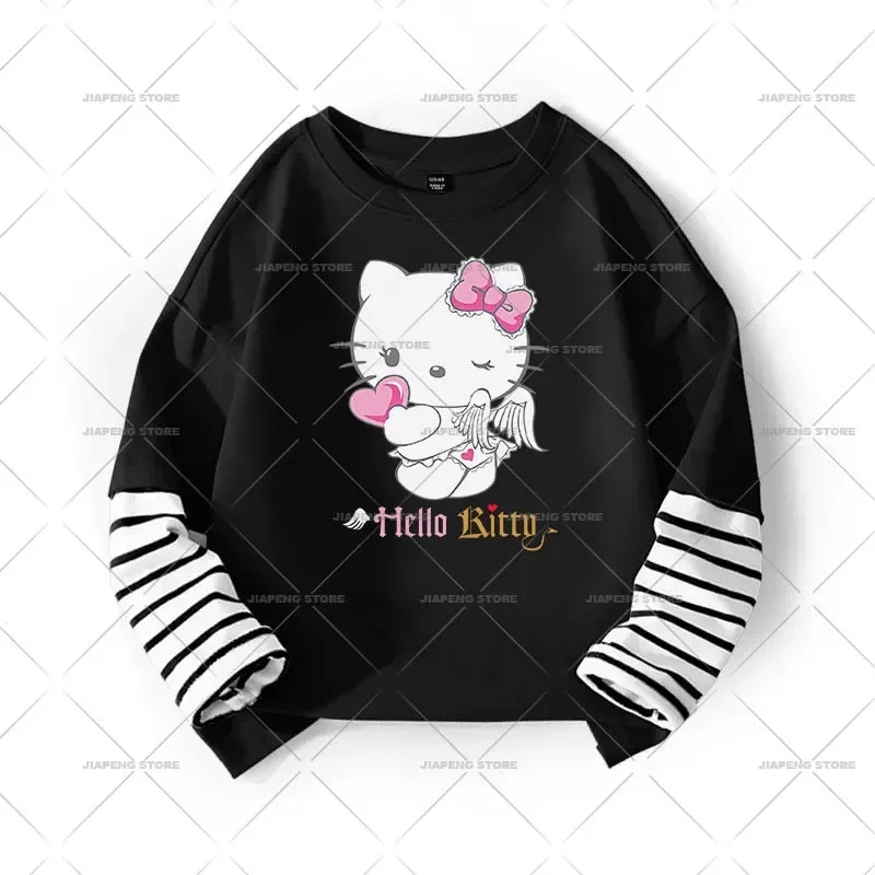 Hello Kitty Printed Stickers Iron on Heat Transfers for Clothes Cartoon Sanrio Thermal on T-shirt Appliques Washable Decor DIY