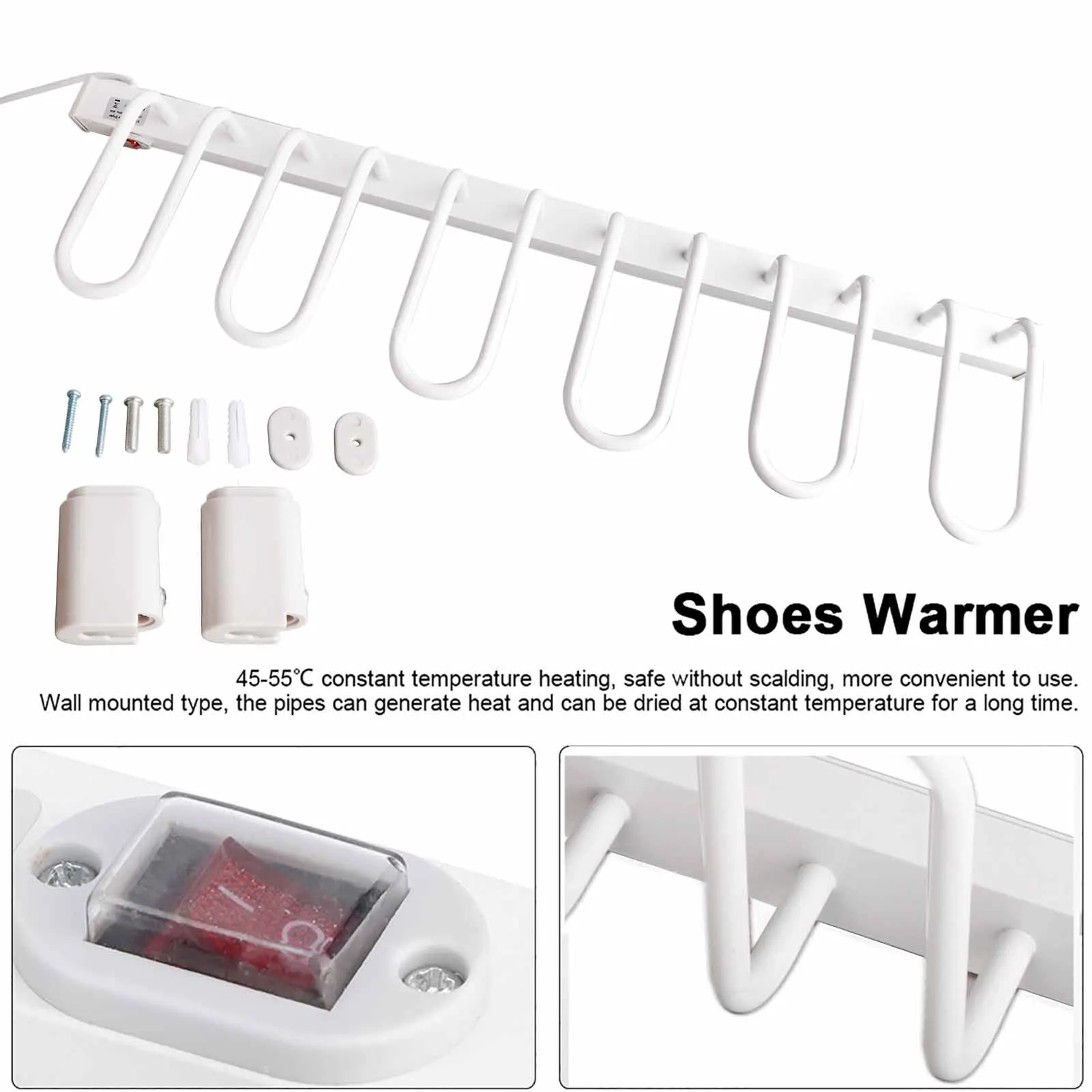 جدار جبل مجفف الأحذية الكهربائية 3 زوج رف الأحذية التجفيف السريع ساخنة الأحذية دفئا للاستخدام المنزلي مجفف أحذية التدفئة الذكية