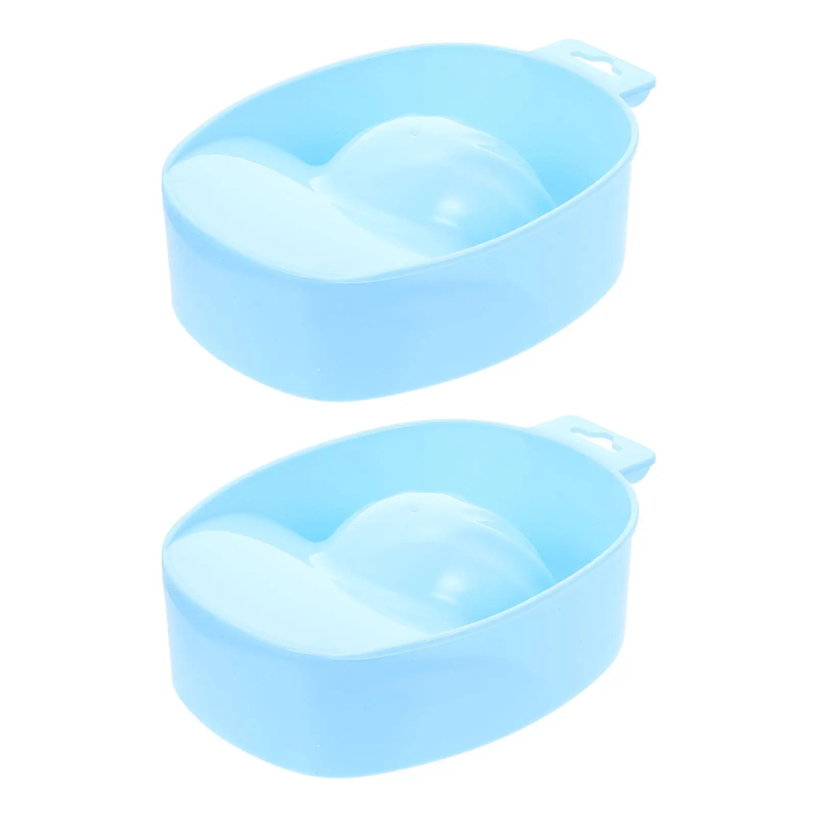 Bol de trempage des ongles en plastique de qualité supérieure, 2 pièces, pour soins des mains, outil de spa, adoucit les cuticules, à utiliser à la maison ou en salon