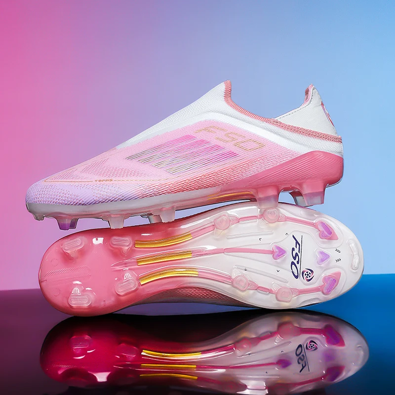Nuevos Zapatos de Fútbol para Hombre, Transpirables, para Entrenamiento, para Niños y Adultos, con Tacos Largos Antideslizantes, Cómodos