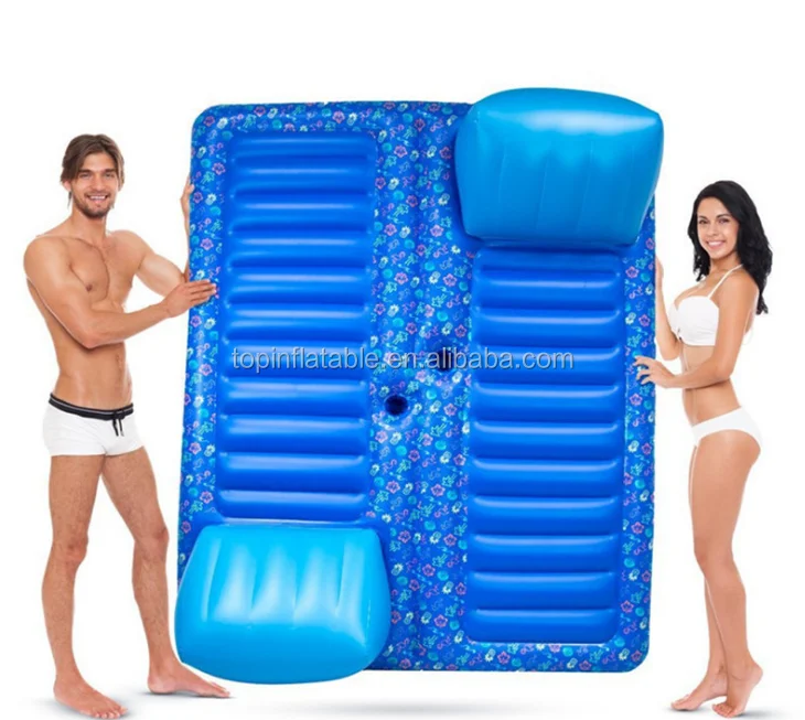 

Double Size Inflatable Water Floats Swimming Pool Floating Air Mattress for 2 Guys Water Lounger Lilo