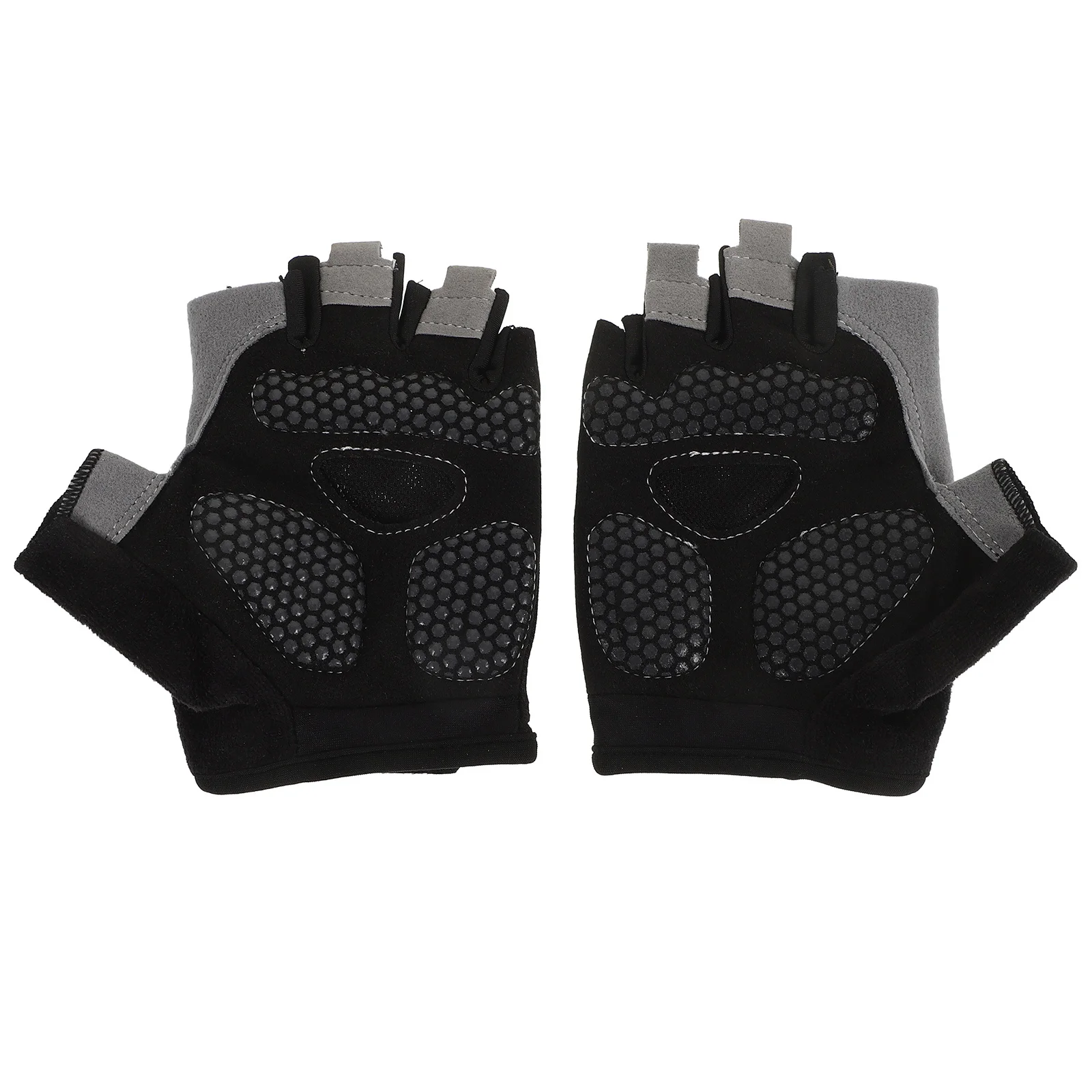 1Pair Anti-Slip Cycling Gloves Durable Breathable Half-Finger Outdoor Sports Fitness Training Lifting Half-Finger Gloves Men