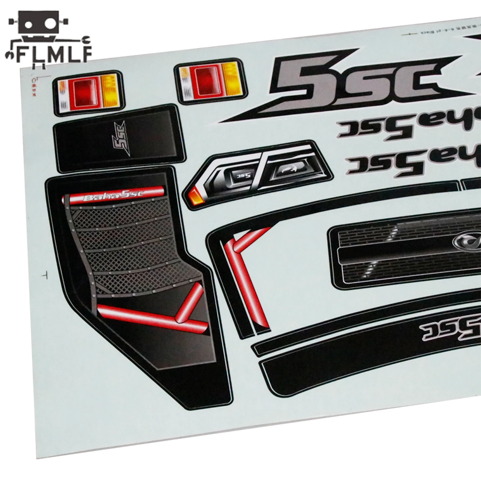 Hpi rofun-車のrcステッカー,Rovan km a5sc,車体のシェル部分,1/5