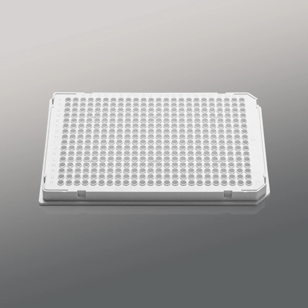 384-Well Full-Skirted PCR Plate (40μL, A24/P24 Dual Notch) - White Frame/White Wells - Compatible with Roche LightCycler Systems