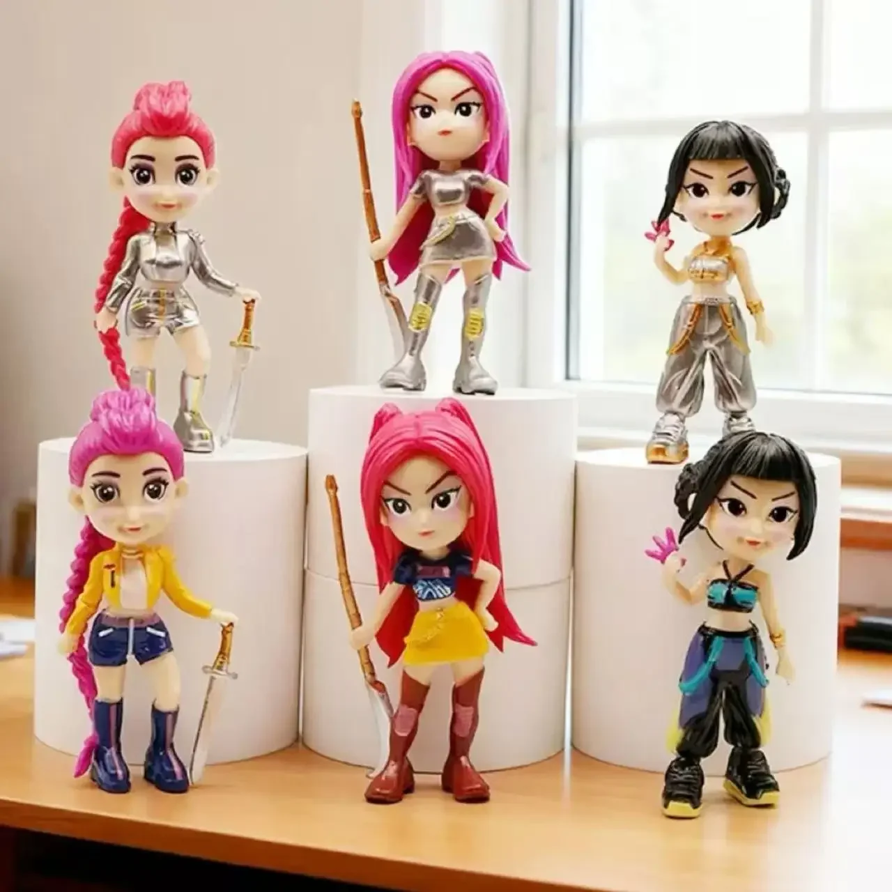 2026 Kpop Demon Hunters Actionfigur Derpys Tiger Rumi Mira Zoey Sussy Figurine Kindergeburtstagsgeschenk Auf Lager Schneller Versand