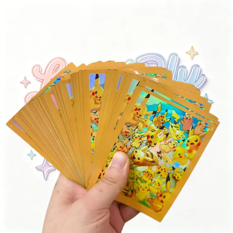30 Stück Anime Kreative Charizard Umbreon Pocket Monsters TCG Kartenschutzhüllen Flash Deck Sleeves PKM Sammelkartenspiel Beutel Spielzeug – Detail 4
