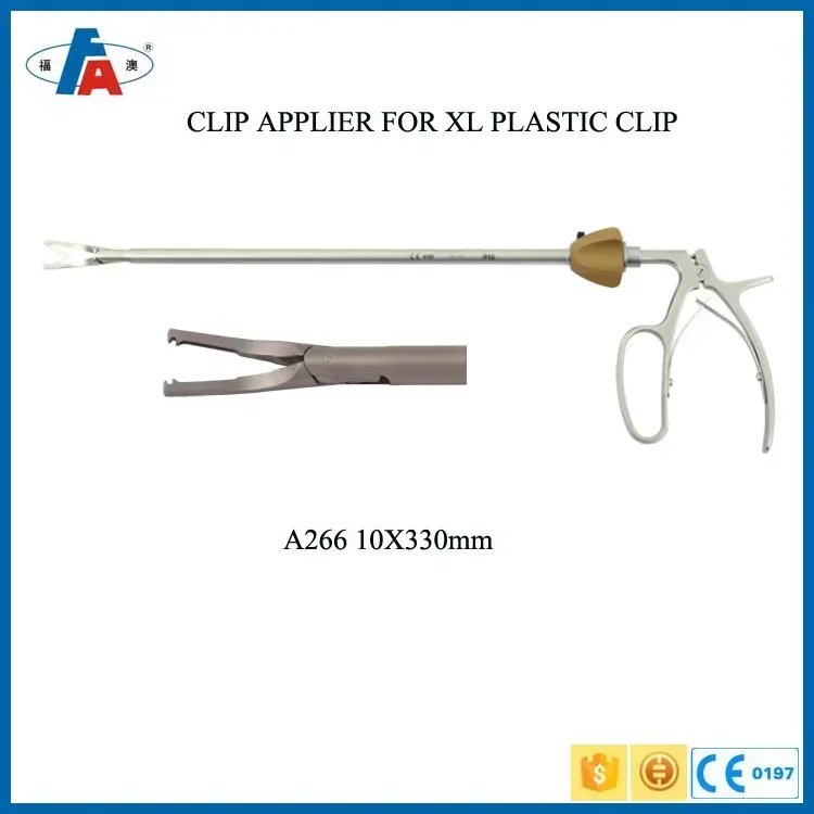 reusable laparoscopy surgical hem-o-lok clip applier for open surgery