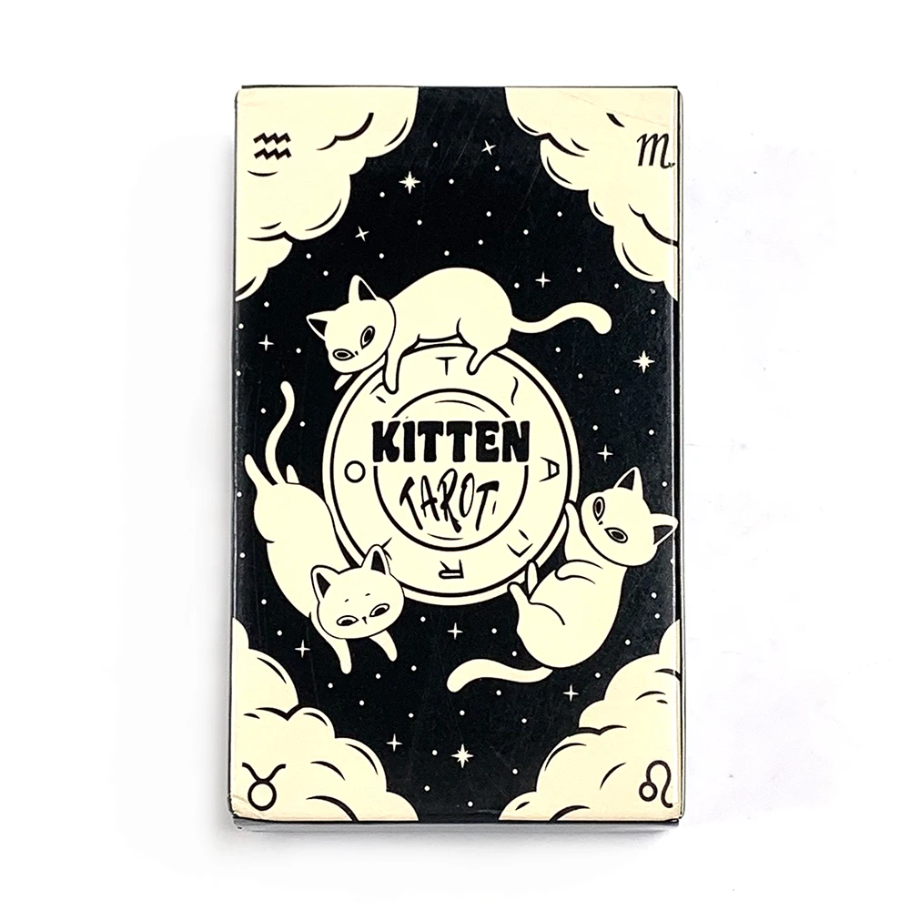 Kitten Tarot Deck 78pcs Tarot Cards For Family Party High Quality Fortune Telling Divination Tarot Cards For Beginners
