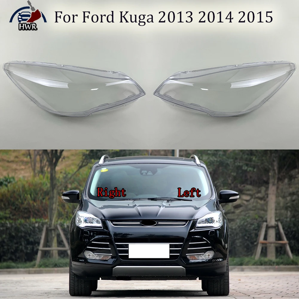 

Headlamp Lamp Cover Headlight Shell Transparent Mask Lens Plexiglass Replace Original Lampshade For Ford Kuga 2013 2014 2015