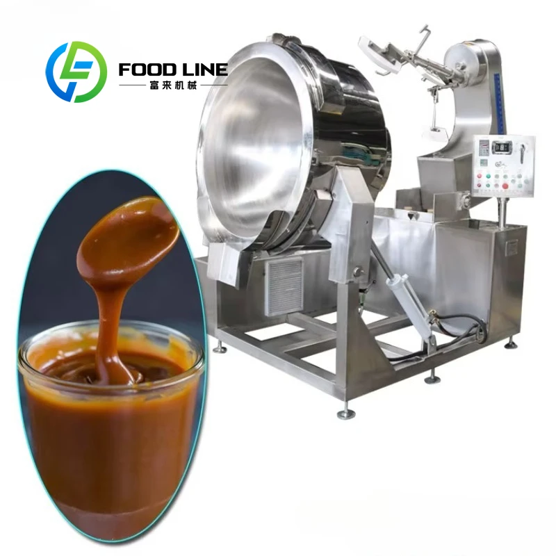 Commercial Jacketed Cooking Mixer Multifunctional for Caramel Chili Curry Tomato Sauce Making Hot Sale Low Price Customized