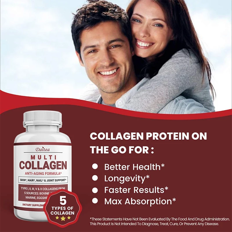 Collagen Supplement - Supports skin, hair, nails, joint cartilage and circulatory health