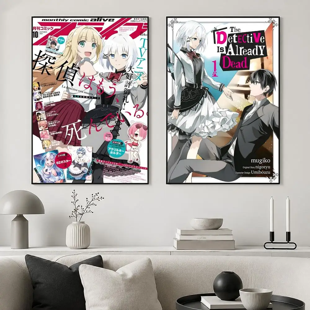 T-The Detective Is Already Dead Poster Bedroom and living room posters, canvas paintings, wall art, home decoration