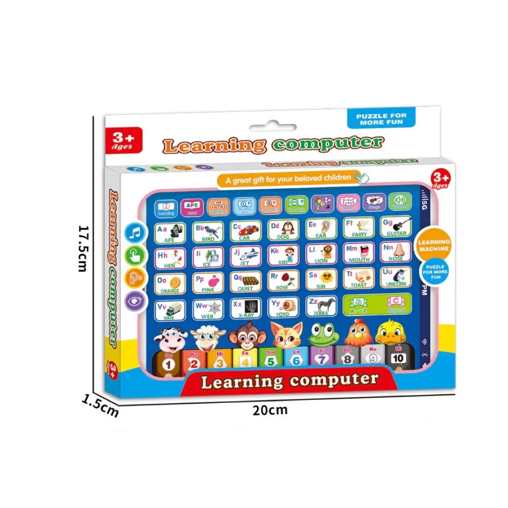 Tablette de Simulation anglaise, modèle de jouet, Machine d'apprentissage, écran tactile, Machine de lecture de points, éducation de la petite enfance pour enfants