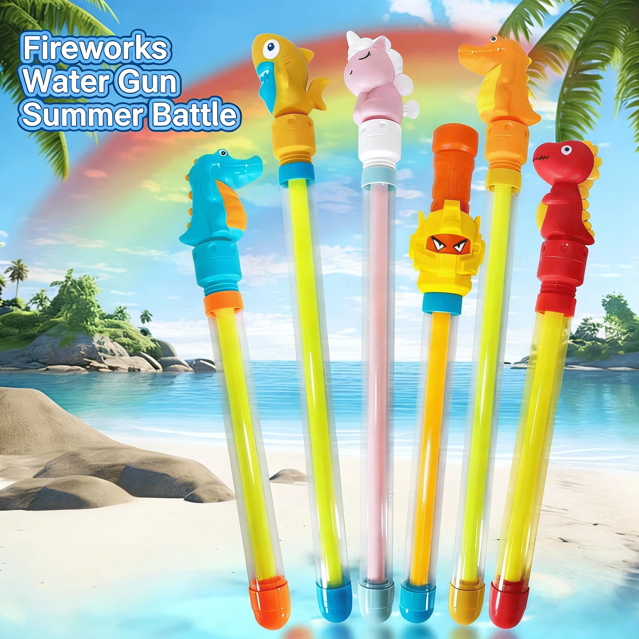 1/3PCS Water Gun Children's Water Fights Games Kid Summer Cool Toy Interactive Pull-Out Water Spray Toys Beach Pool Game Prop