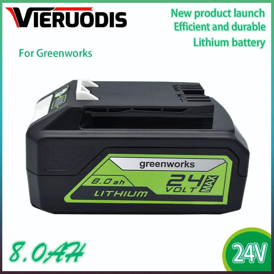 

For Greenworks Battery 24V 8.0AH Greenworks Lithium Ion Battery (Greenworks Battery) The product is 100% brand new