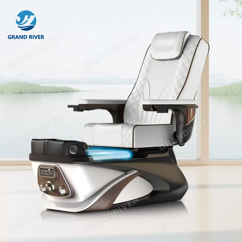 Factory Price Electric Pedicure Chair With Massage Recliner Light Surfing Pedicure Sofa Chairs For Nail Salon