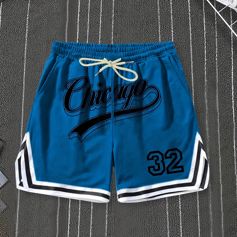 

2025 Summer New Men's Chicago 32 Printed Baskerball Kids/Adult Short Pants Jersey Casual Beach Fitness Sports Training Shorts