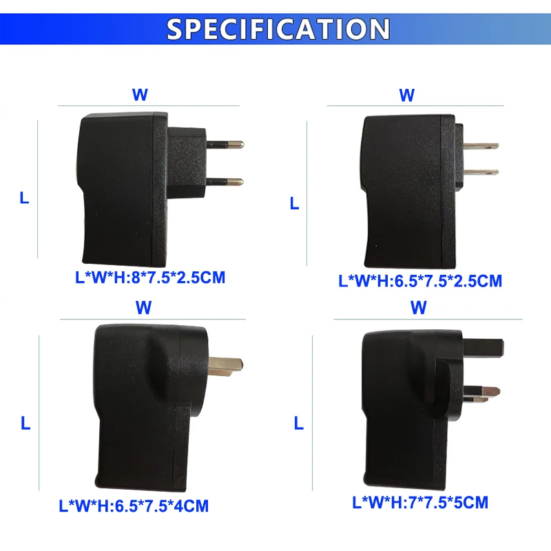 Universal Micro USB 100V 240V AC to DC 5V 2A 2000MA Power Adapter Supply Charger WALL Switching Output US EU Plug