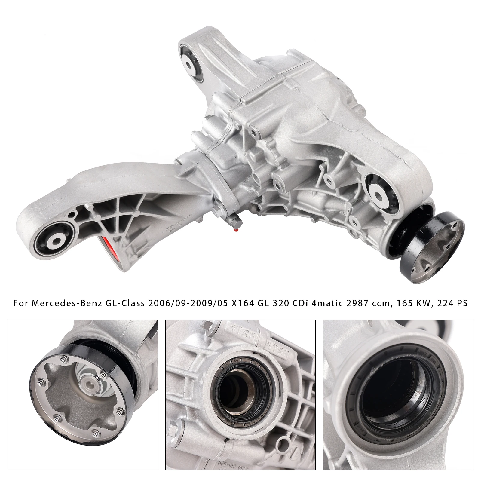 Artudatech Differential Front Axle Gearbox 3.7 Ratio A1643302102 For Mercedes GL M-Class X164 2006-2012 2007 2008 2009 2010 2011