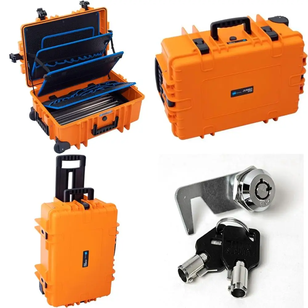 Estuche para herramientas para exteriores Orange Jumbo 6700 con tablas de herramientas de bolsillo de B&W International