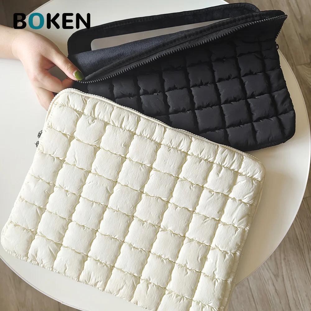 Funda acolchada para portátil de 14 pulgadas para dispositivos de 11-16 pulgadas, funda protectora impermeable suave a prueba de golpes para MacBook/iPad