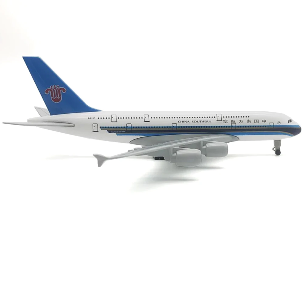 20cm Aircraft Airbus A380 China Southern Airlines Alloy Airplane Gift for Collection Desk Decoration