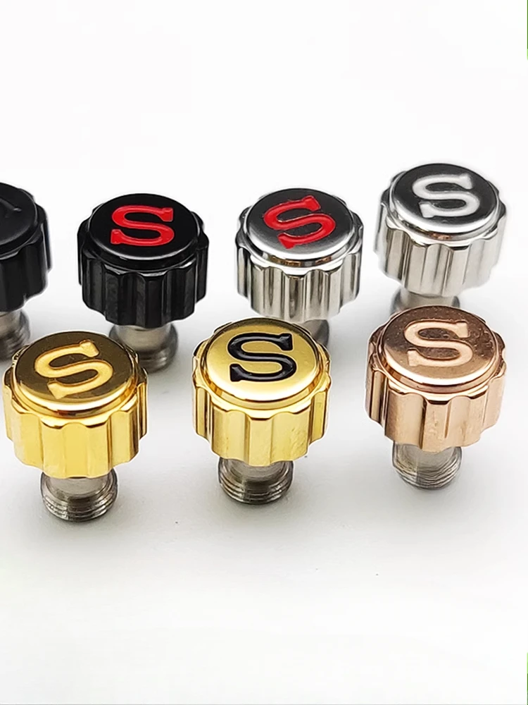 Stainless steel handle modified Seiko crown for NH35 NH36 4R35/36 7S26 head SKX007