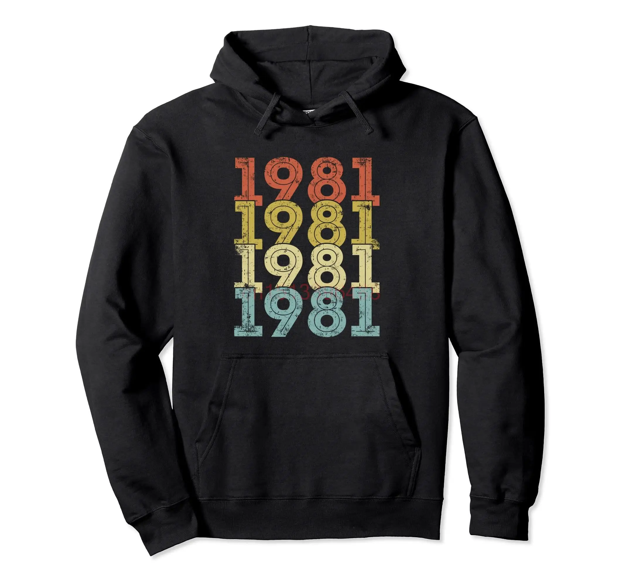 95% Cotton 42 Year Old Birthday Vintage 1981 42nd 80's Design Pullover Hoodie Sweatshirt Men Women Tracksuit Clothing