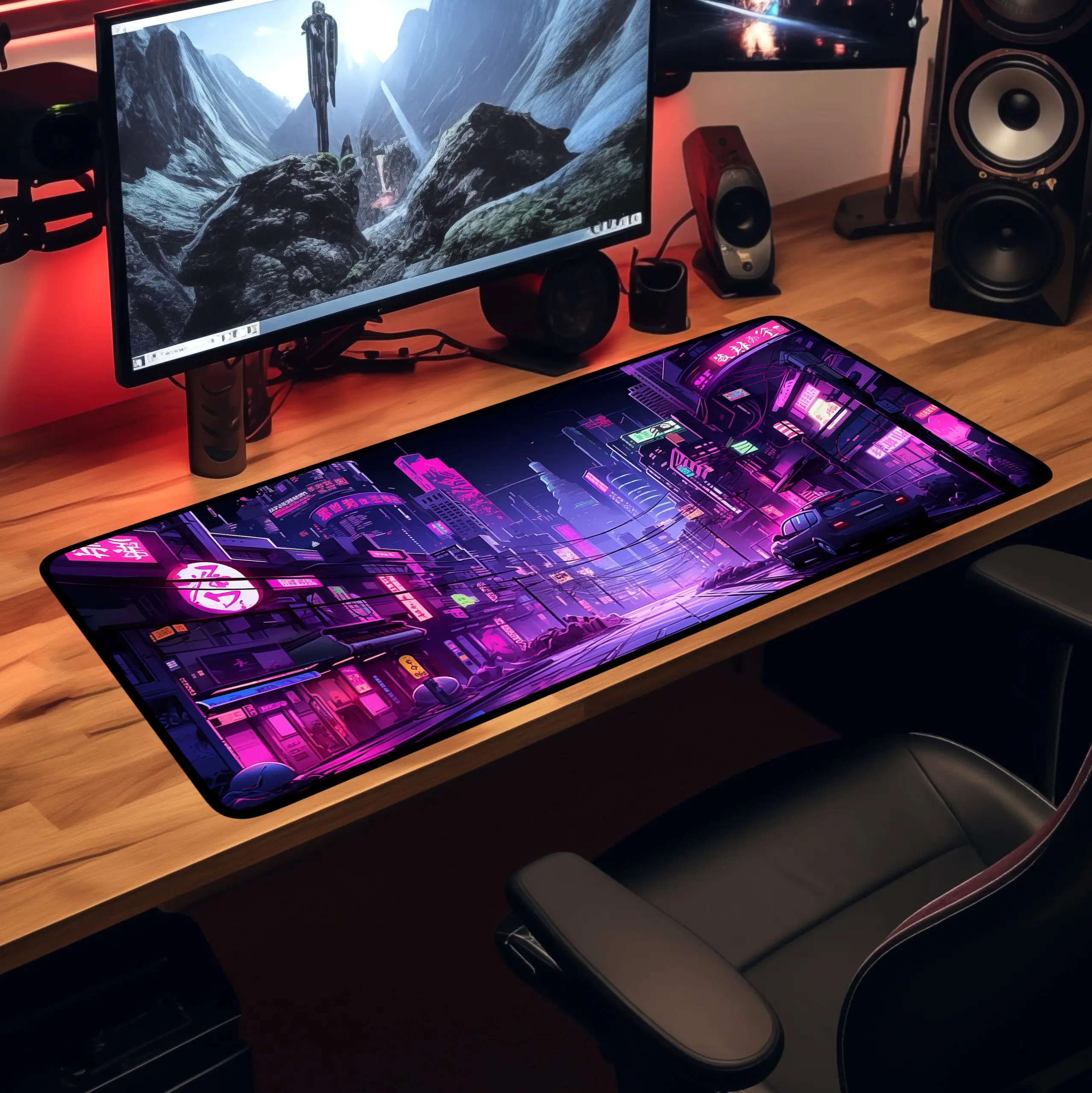 Neon Tokyo Desk Mats, Retro St - Retro Gaming Tokyo recension och pris