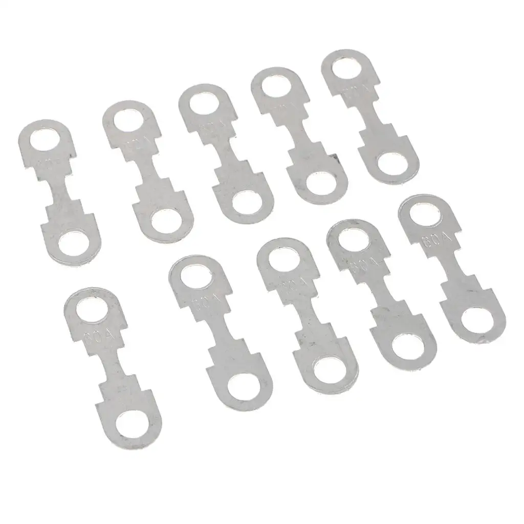 10 Pieces 12VDC Automotive Car Flat Metal Fuse Strip for VW for audi SEAT Skoda Ford