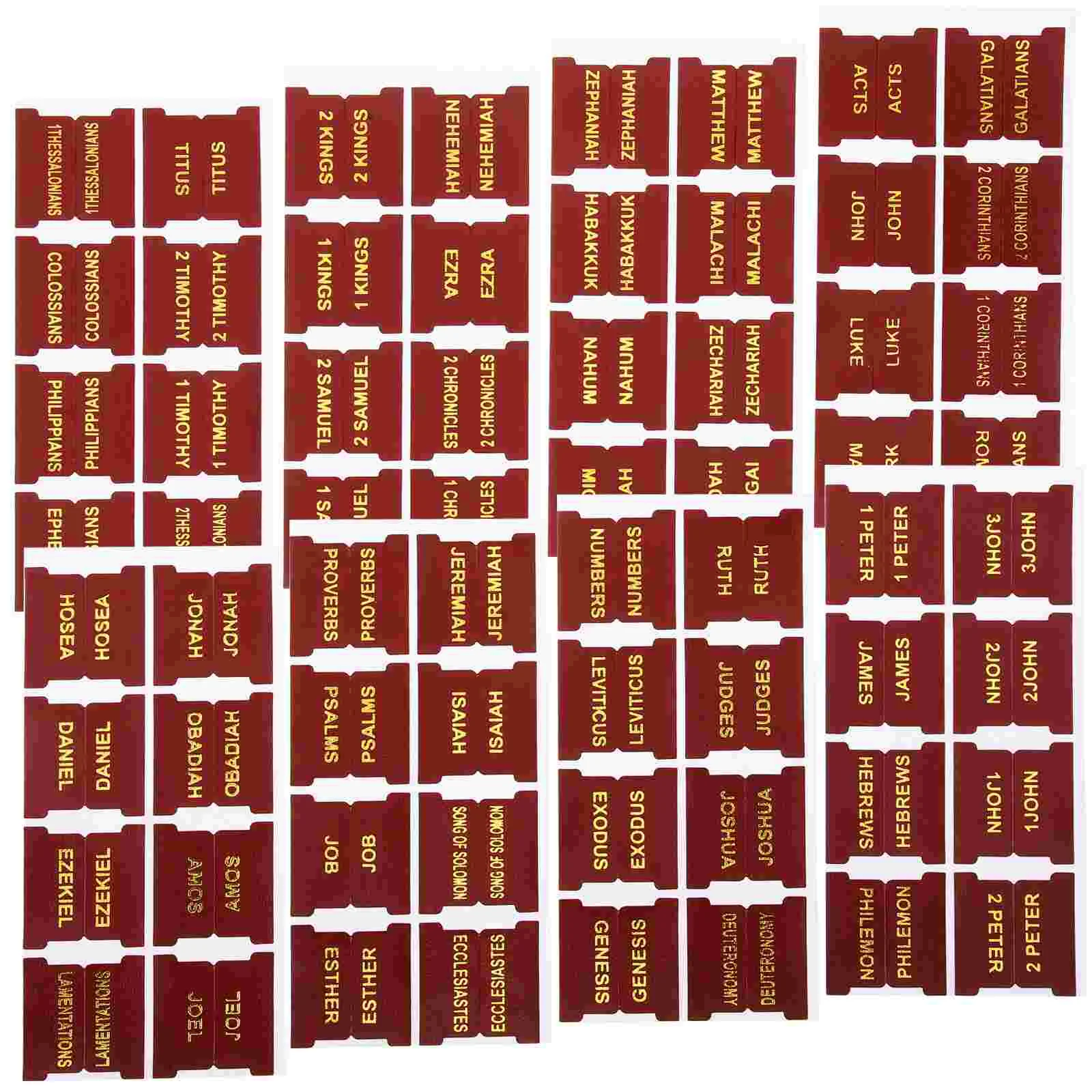 

1 Set Bible Index Tabs Bible Book Tabs Decorative Book Tabs Portable Bible Tabs for Studying