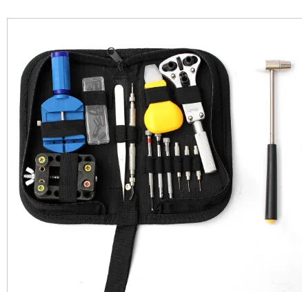 Clock Tool Set 14-Piece Set Clear Tape Removal Tool Kit Open Case Change Strap Remove Strap