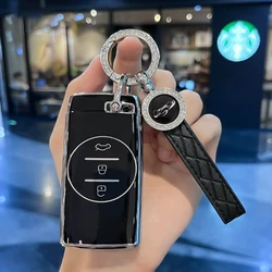 TPU Car Key Case Cover For Chery Tiggo 7 pro 8 Pro Exeed Tiggo 2 3x Arrizo 5 Pro Gx 5x EQ7 2021 Key Chain Accessories