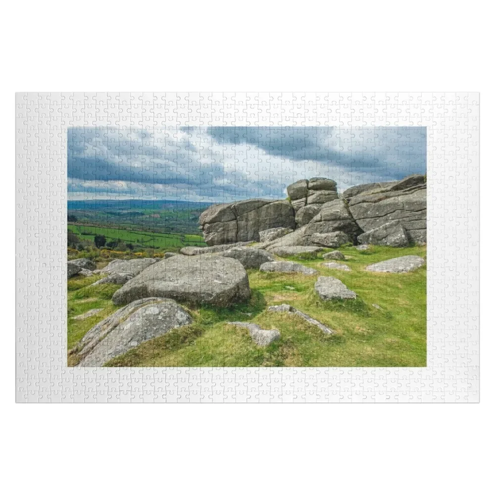 

Bonehill Rocks above Widecombe in the Moor Dartmoor Devon Jigsaw Puzzle Children Wood Name Puzzle