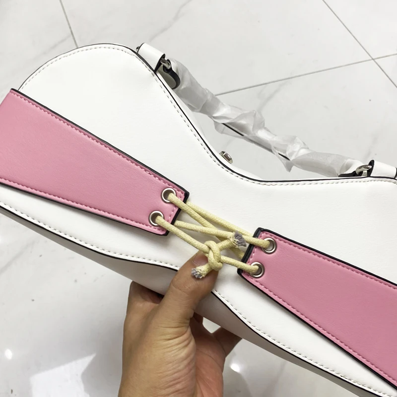 Bra Shape Polka Dot Pattern Small Bags For Women Luxury Designer Handbag And Purse 2026 New In PU Splicing Bow Underarm Shoulder