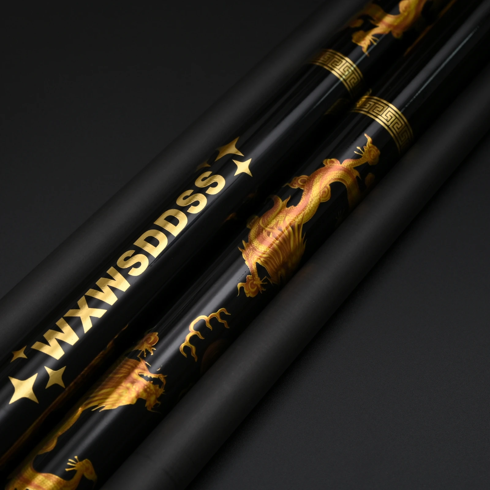 12.5mm Carbon Fiber Pool Cue Golden Dragons Multi-Tip Bumper Threaded Tip for 9-Ball & Carom Fits Predator Poison
