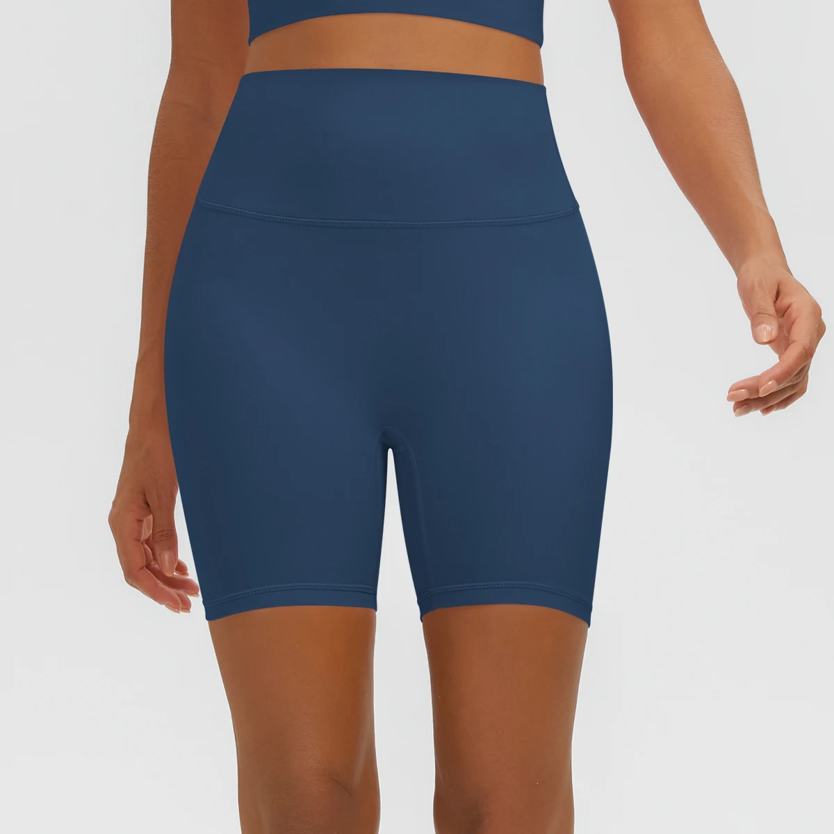 Damen Fitness Yoga Shorts Atmungsaktive Hüftformende Schnelltrocknende Sportshorts Sommer Gym Laufshorts mit Push-Up-Effekt für Frauen – Detail 18