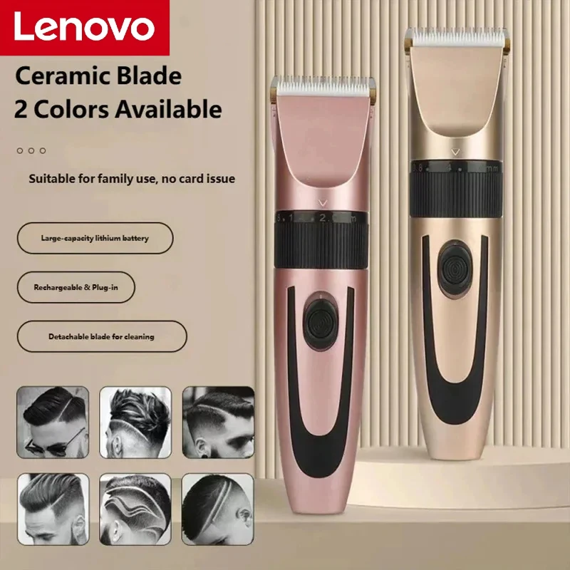 Lenovo Electric Hair Trimmer Shaver Professional Rechargeable Shavers Barber Hair Cutting Machine
