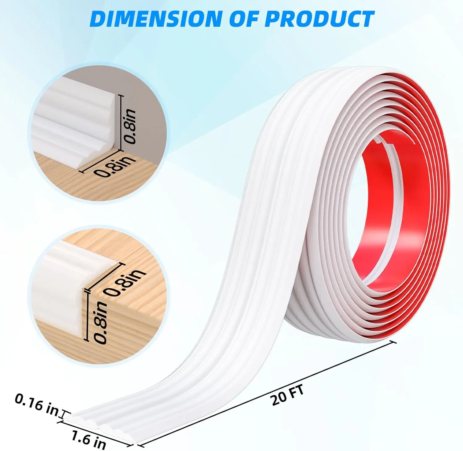 柔軟な壁コーナー保護モールディングトリム、天井用自己粘着式内外エッジガード