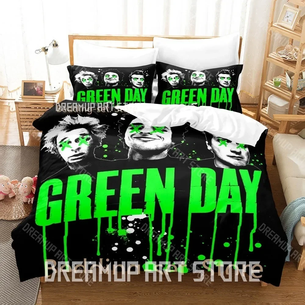 3D Print Green Day AMERICAN IDIOT Bedding Set Single Twin Full Queen King Size Bed Set Adult Kid Bedroom Duvetcover Sets